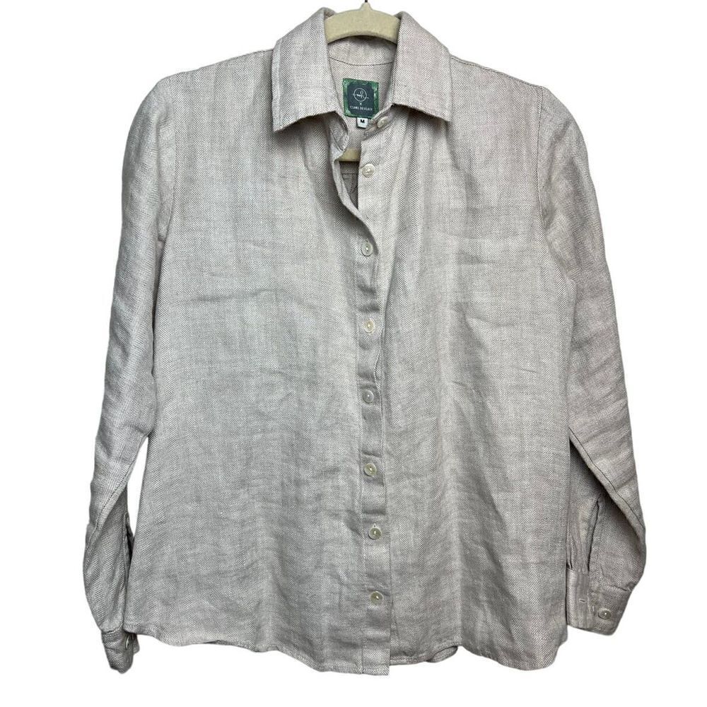 Deveaux x OOH! Herringbone Button Down Sz. M